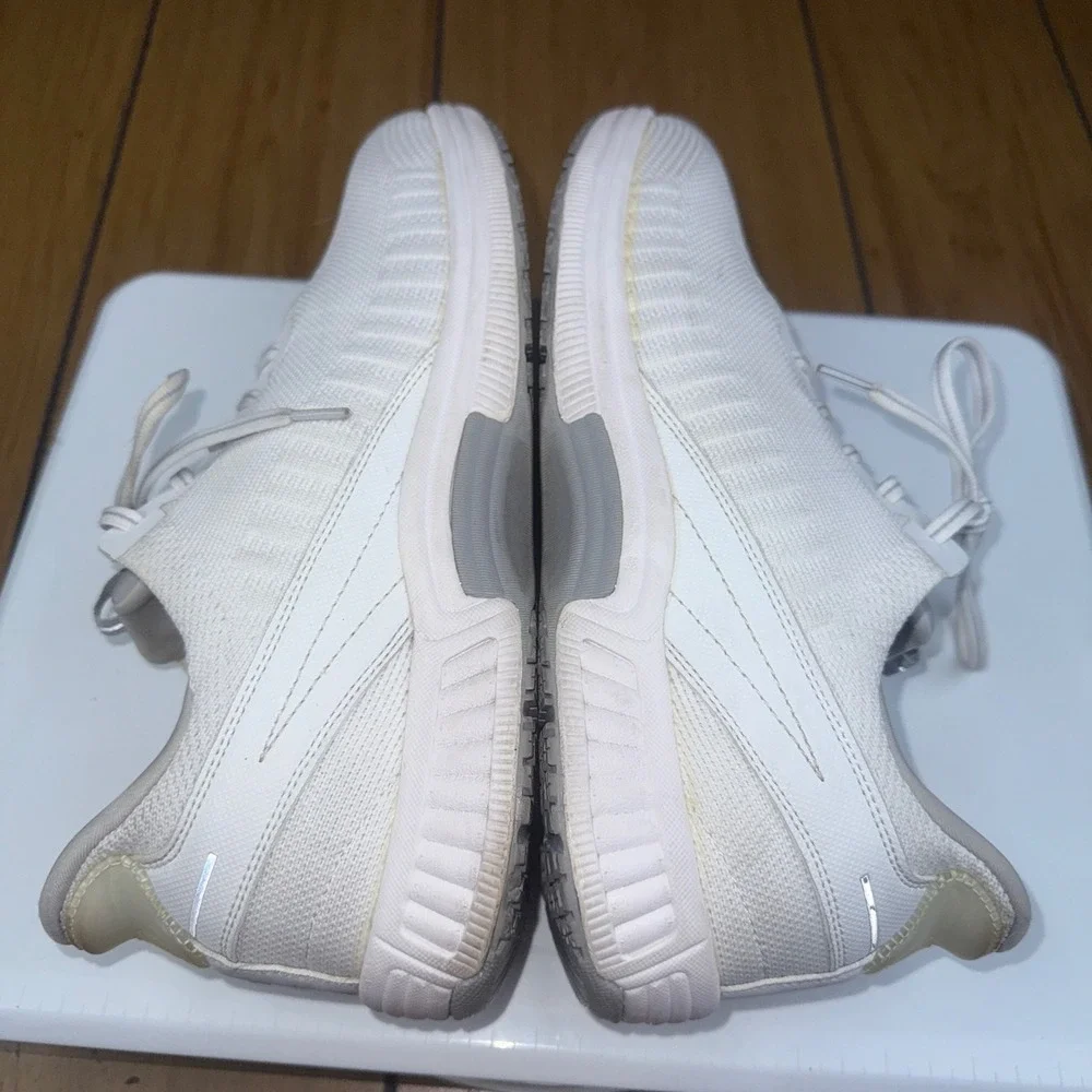 OrthoFeet Mens Wide Comfort Lace Up Athletic Sneakers Shoes‎ Size 10 2E White